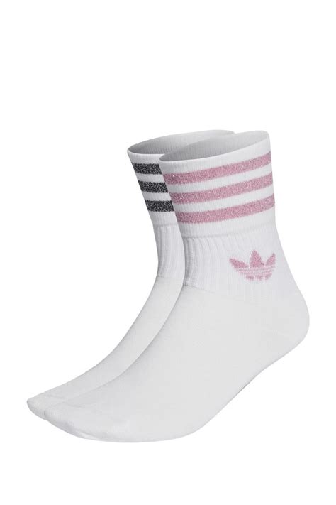 adidas sokken roze wit